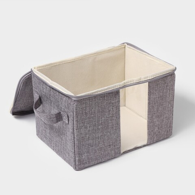 Кофр для хранения вещей LaDо́m Грэй, 30×21×20 см, цвет серый