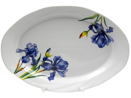 Блюдо овальное "ИРИС (Голубка)" 33 см, Беларусь.