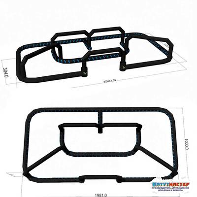 Надувная трасса «Профи-трек» для электромобилей, 20×10×3 м