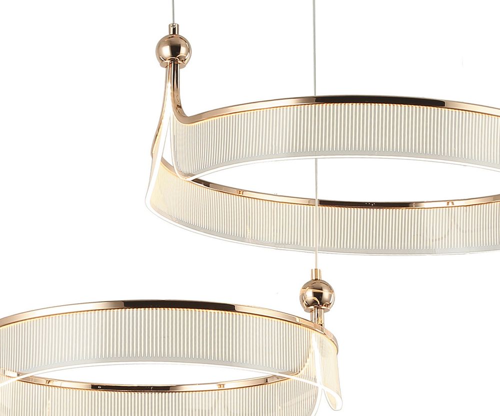 Подвес Риваль французское золото d80+60 L115 h150 Led 99W (3000K)