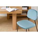 Стул tilla, велюр, темно-бирюзовый