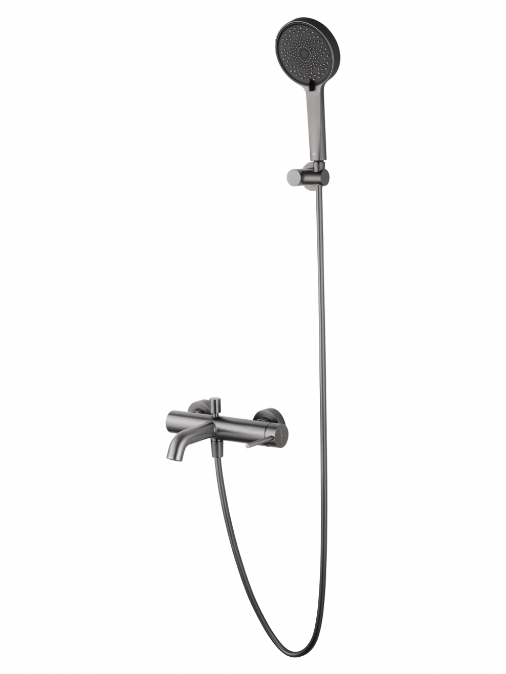 Смеситель для ванны с душем WONZON & WOGHAND STICK, Темный графит (WW-88639017-BGM)