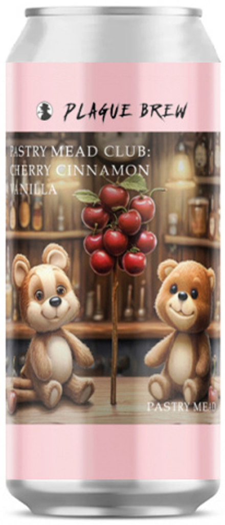 Медовуха Плейг Пастри Мид Клаб: Вишня, Корица, Ваниль / Mead Plague Pastry Mead Club: Cherry Cinnamon Vanilla 0.45 - банка