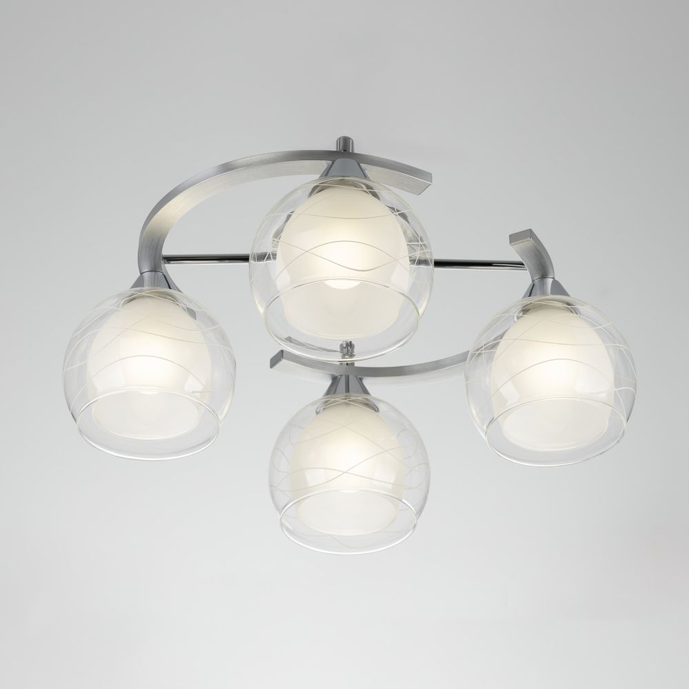 Citilux Буги CL157142 Люстра потолочная Алюминий Хром