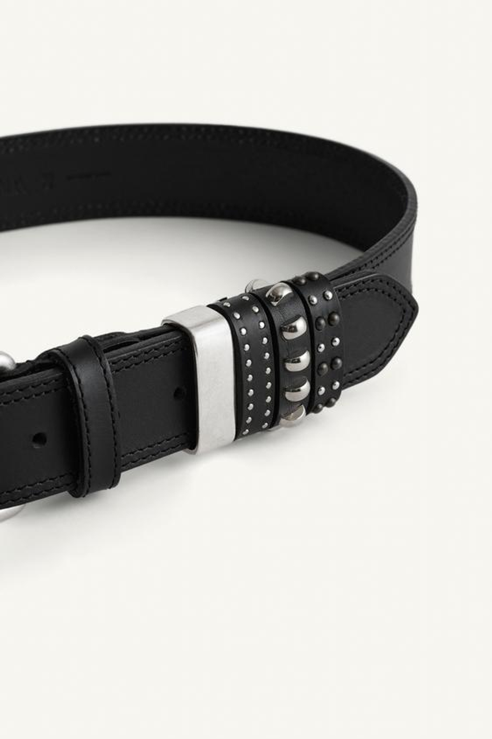 ZARA КОЖАНЫЙ РЕМЕНЬ, ЧЕРНЫЙ