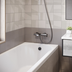 Смеситель для ванны с душем STWORKI Лерум S04100GB вороненая сталь