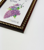 Фоторамка пластиковая 10х15 см, темно-коричневый, фактура орнамент, арт. 1015.144277