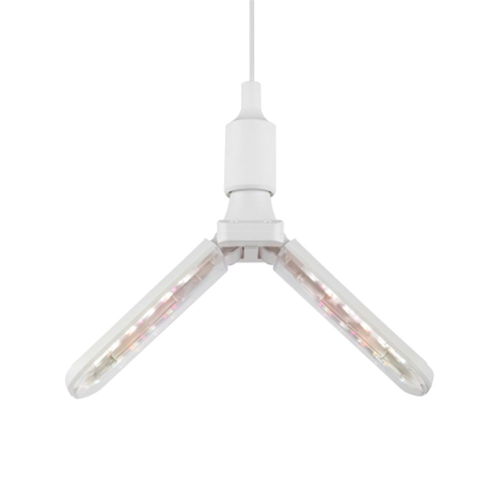 Фитолампа для растений светодиодная ЭРА GREEN LINE ФИТО-20W-PFR-E27-GR 2-х лепестковая полного спектра 20 Вт Е27