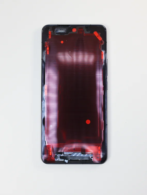 Рамка (средняя часть корпуса) для Iqoo 13 черная (Black)