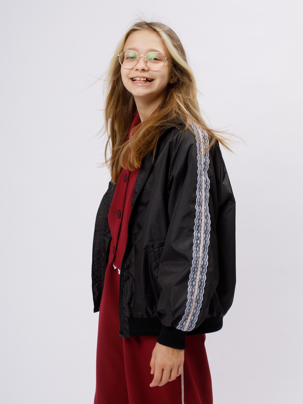 Куртка ветровка черная