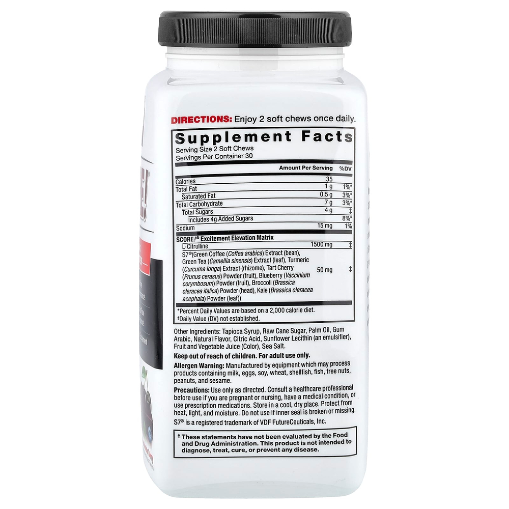 Force Factor, Score!®, быстродействующее средство для повышения либидо, со вкусом ягод, 60 жевательных таблеток