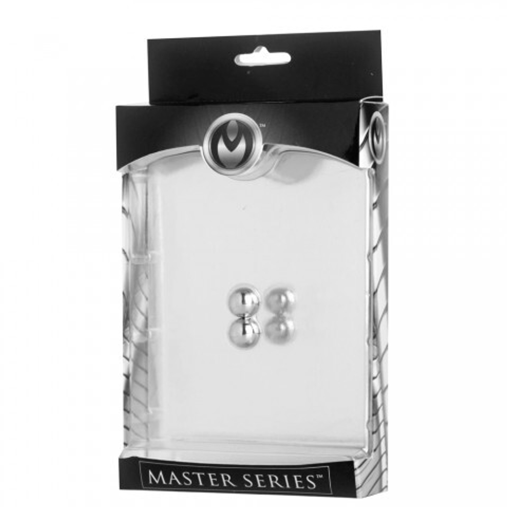 Магнитный зажим на соски и член Master Series Magnus Mighty Magnetic Orbs, 0.9 см