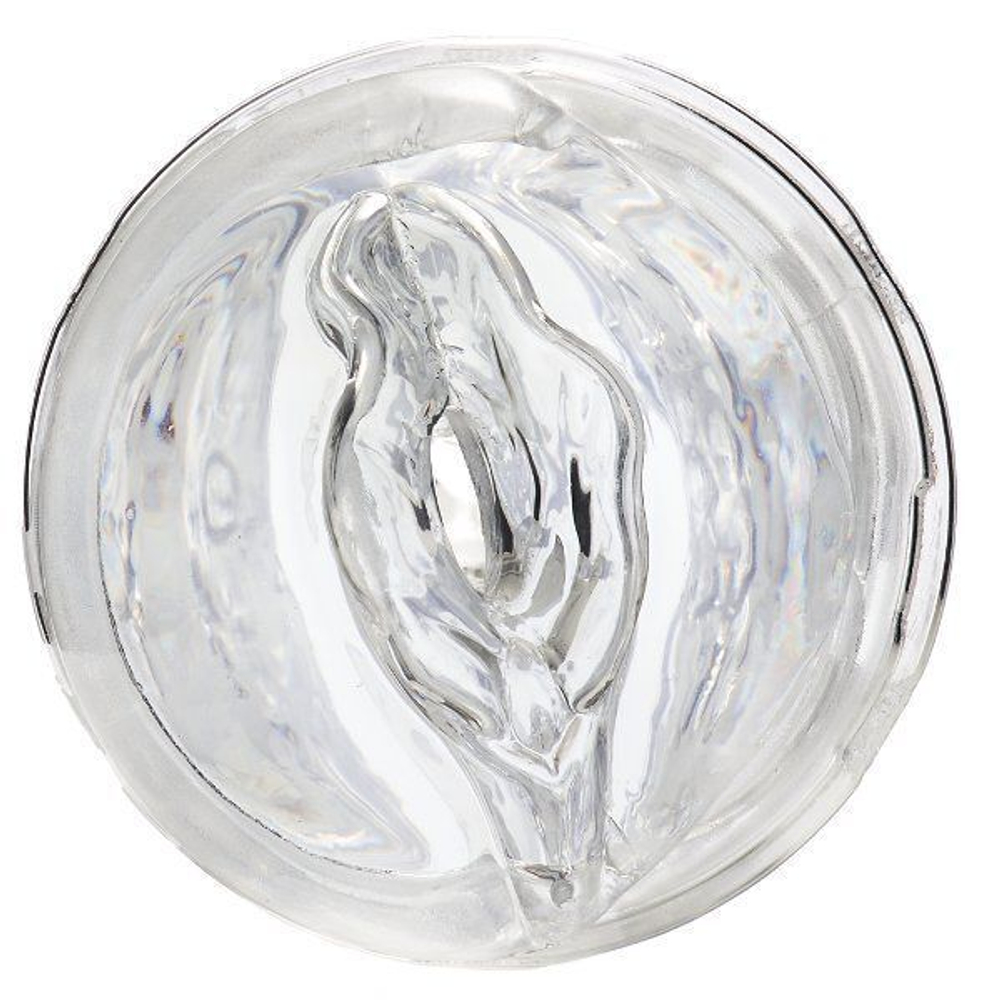 Прозрачный двусторонний мастурбатор Sophia - вагина и анус (Цвет: прозрачный)