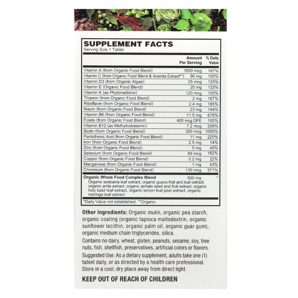 PlantFusion, Однодневные мультивитамины для мужчин, 30 веганских таблеток