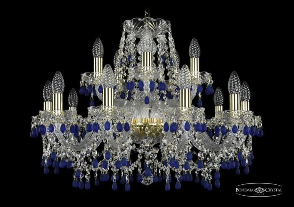 Подвесная люстра Bohemia Ivele 1410/10+5/240/G/V3001