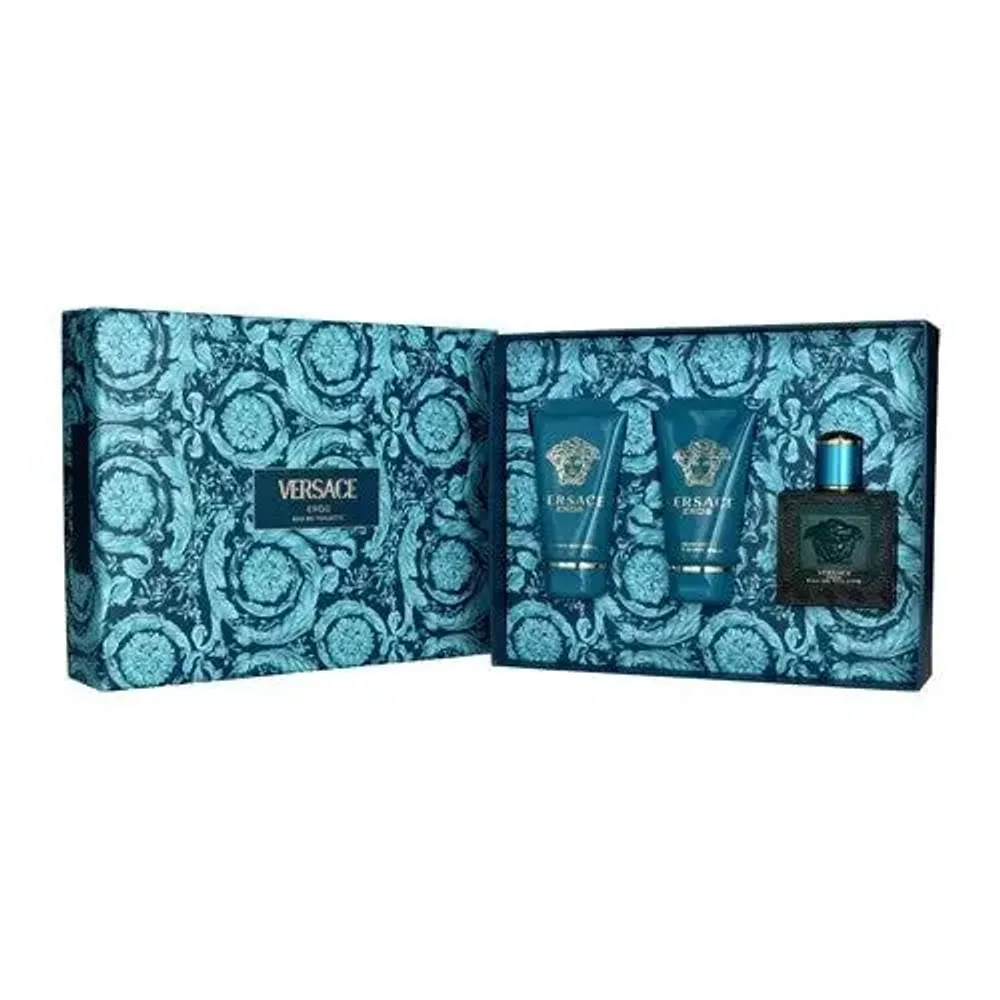 Мужская парфюмерия Versace Eros Gift Set с древесно-пряным ароматом 50 мл