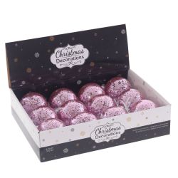 GAEM Набор из 12шт Украшение новогоднее "Шар", D 8 см, L35 W27 H8,5 см