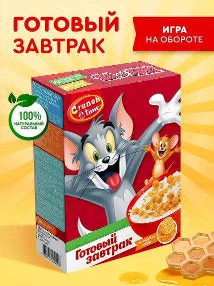 Сухой завтрак Сладкая сказка CRUNCH TIME Том и Джерри 170 г