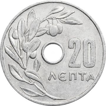 20 лепт 1954-1971 Греция