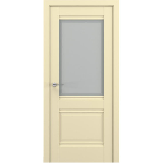 Межкомнатная дверь экошпон ZADOOR Венеция B4 крем остеклённая