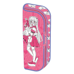 Пенал школьный 20.5х9х5.5 см "Розовая девушка" (Феникс+)