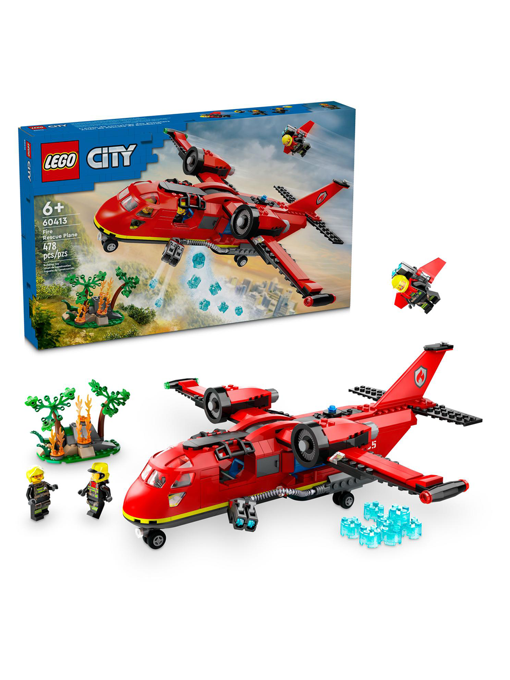 LEGO City 60413 Лего «Пожарно-спасательный самолёт» — тушение с воздуха 60413_УЦЕНКА