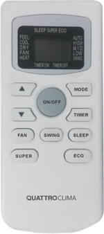 Сплит-система кондиционер инверторный Quattroclima Monsone QV-M12WBE/QN-M12WBE