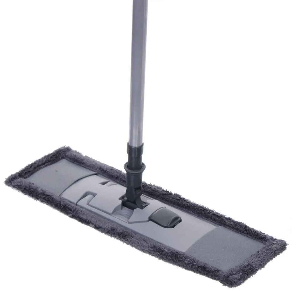 Швабра Селфи с насадкой из микрофибры, насадка 90гр Gray