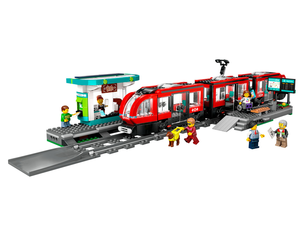 LEGO City 60423 — трамвай и остановка в центре города, городская линия