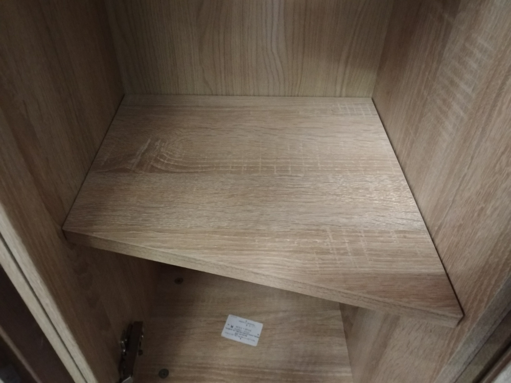 Стеллаж книжный завершающий Бруно дуб сонома/дуб сонома правый 350