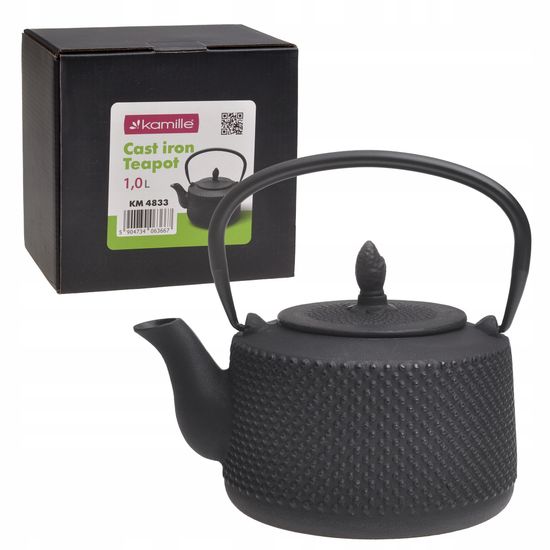 Чайник заварочный чугунный 1000 мл. Kamille KM 4833