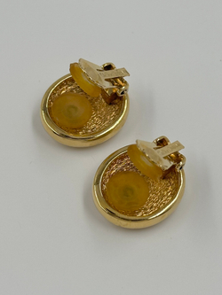 Клипсы Pied-de-poule Christian Dior