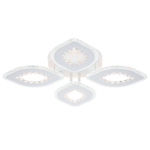 Светодиодный светильник 72Вт, 6748Лм, 3300К-6500К,Ra>80, ИК-пульт, плавная регулировка мощности, изменение цветовой температуры, ночник, металл/акрил, белый