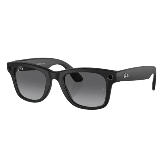 Умные очки Ray-Ban Wayfarer Gen 2 RW4012 Matte Black / Polar Gradient Graphite (Матовая чёрная оправа, линзы поляризованные графитовый градиент), размер L