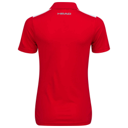 Женское поло Head Club 22 Tech Polo Shirt W - red