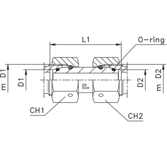 Соединение PNN DS25 36х2 DS16 24х1.5
