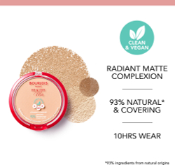 Bourjois Healthy Mix - Пудра матирующая, придающая коже сияющий вид оттенок 04 Golden Beige, 10 g