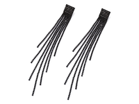 Серьги Вечерние 15см, со стразами