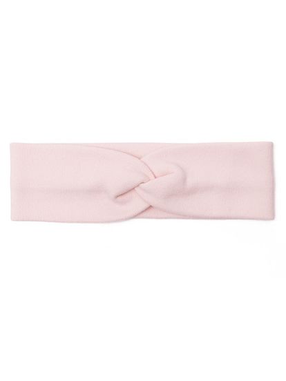 Женская повязка на голову светло-розового цвета из вискозы - фото 2
