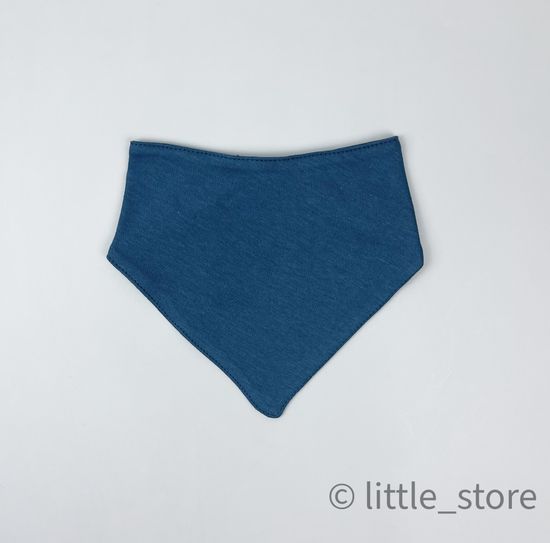 Нагрудник хлопковый "Basic" Синий камень