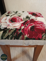 Набор чехлов на табурет из гобелена Акварельные розы (33х33 см) - 4шт