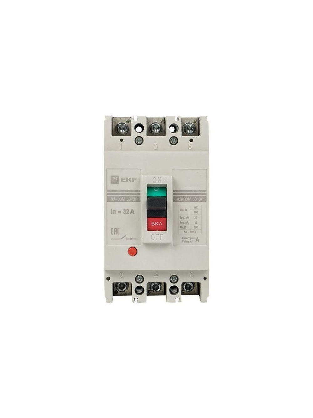 Выключатель автоматический 3п 63/32А 25кА ВА-99М PROxima EKF mccb99-63-32m