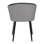 Стул Bradex Home Paola чёрный с жаккардом