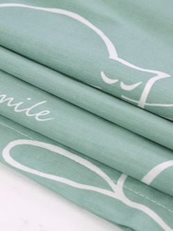 Простынь "КОТИКИ (мята)" 240х215 см  Сказка сатин
