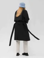 Плащ FOS Средней длины Женский Черный