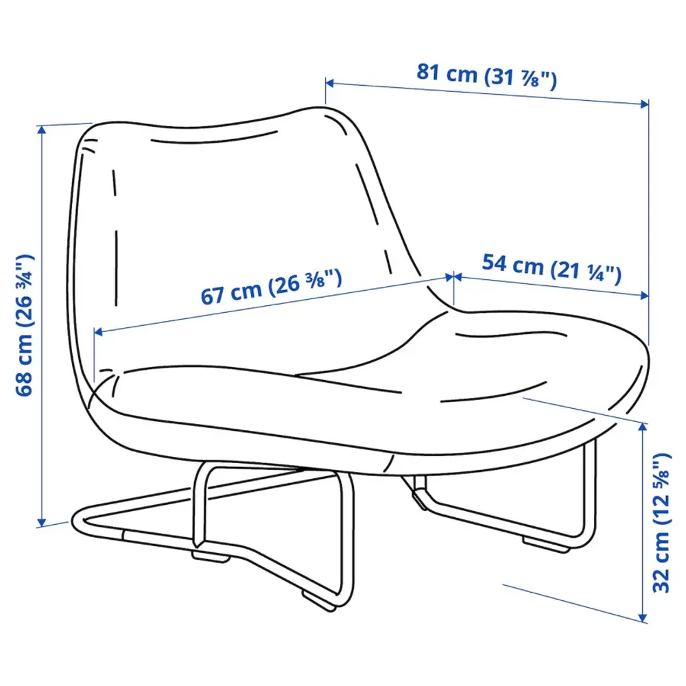 Кресло - IKEA SOTENÄS/SOTENAS/СОТЕНАС ИКЕА, 67х68х54 см, желтый