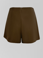 Юбка-шорты Yu Ze Fashion 2019231 однотонная на молнии сзади