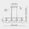 Подвесной светильник MODESTYLE MS.6119.12 BS