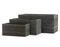 Кашпо TREEZ ERGO - серия Graphics - Низкий прямоугольник - Окись с медной патиной
