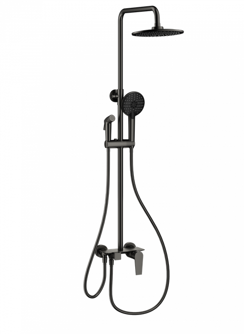 Душевая система с техническим душем WONZON & WOGHAND, Темный графит (WW-A30874-BGG)